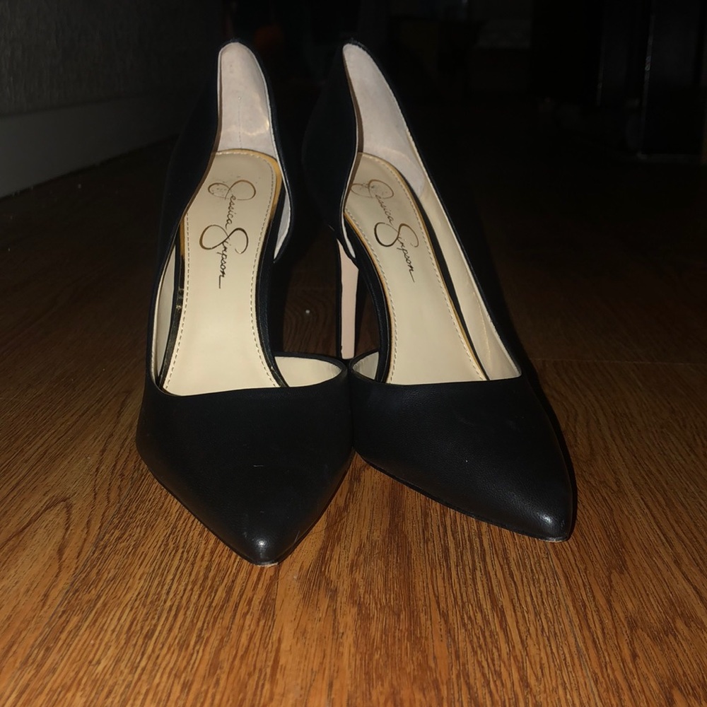 Jessica Simpson Black Pointed Toe D'Orsay Pumps